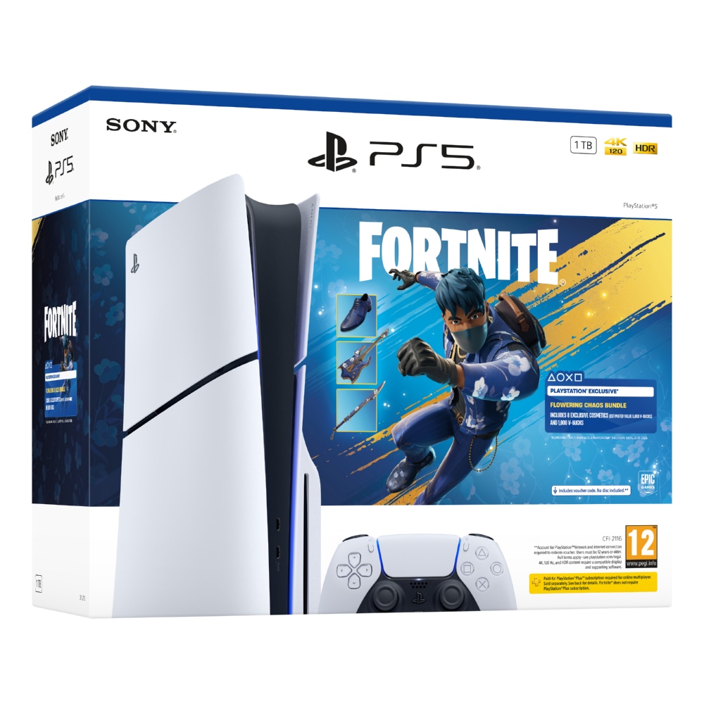 SONY PS5 Konsole 1TB - Fortnite Erblühendes-Chaos-Bundle